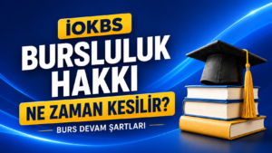 İOKBS bursluluk hakkı, burs devam şartları ve bursun kesilme nedenlerini anlatan site kapak görseli.
